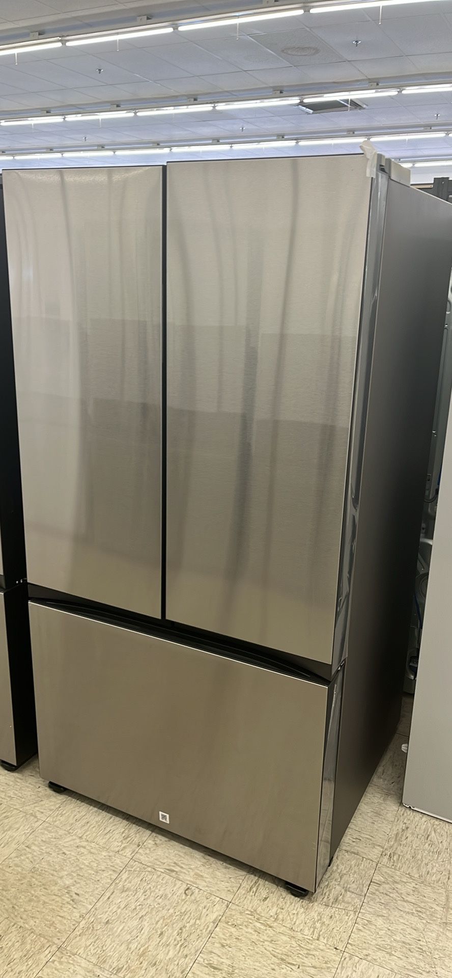 Samsung Bespoke French Door Refrigerator With Beverage Center In Stainless Steel