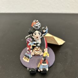 Native American Storyteller Figurine, 3.5" Tall