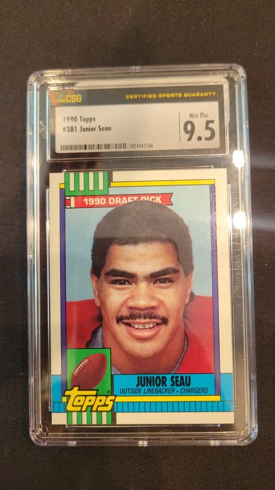 Junior Seau Rookie Card 1990 Near Perfect