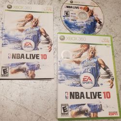 NBA Basketball Live 10 (Microsoft Xbox 360, 2009) Complete CIB video game