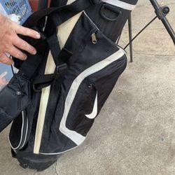 Nike Golf Bag Junior Youth Stand Bag Backpack Carry Double Strap Not Just Cart… Callaway Taylor Made Have Other Stuff!!!