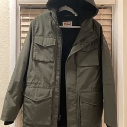 Levis Lined Rain Coat - Excellent Condition- Size Medium-
