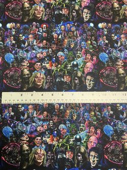 Horror Villains Fabric