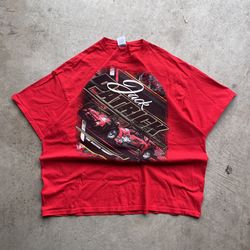 Vintage Jack Patrick NASCAR Red Graphic T Shirt