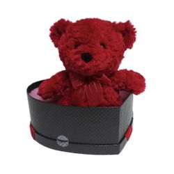 Bear Plush in Heart-Shaped Gift Box, Red, 12", Valentine's Day by Way To Celebrate
