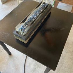 Black Pub Table Bar Height Patio Man Cave