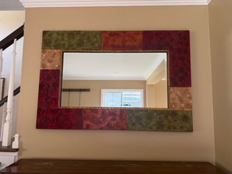 Pier 1 Imports Large Patchwork Floral Mirror – 48” x 32”