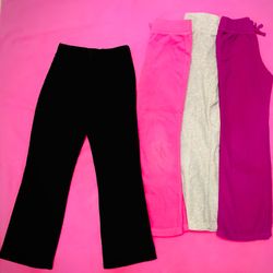 Girls Fleece Pants Size 7-8 Preowned 