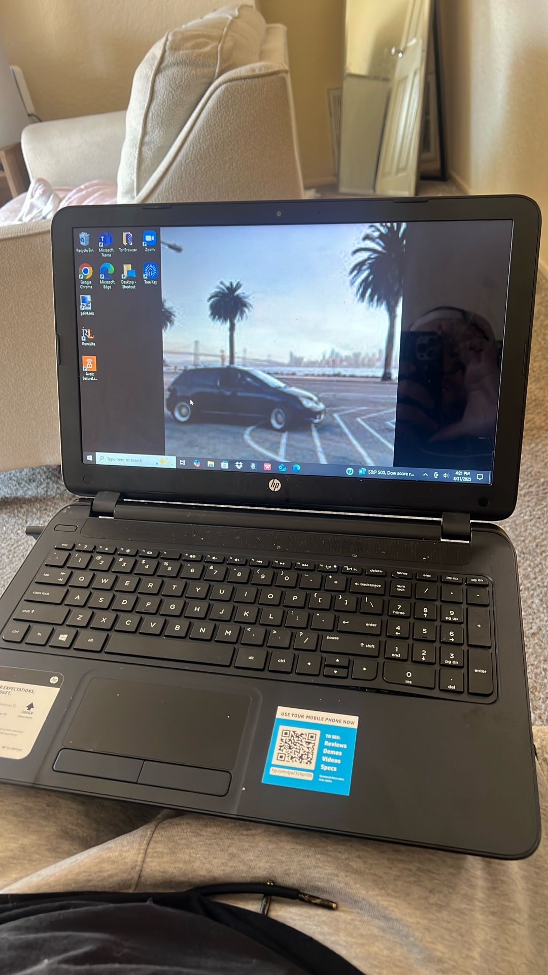 HP 15 Touch Screen Laptop For Sale 