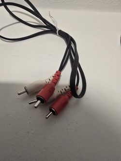 RCA CABLE- RED/WHITE MALE