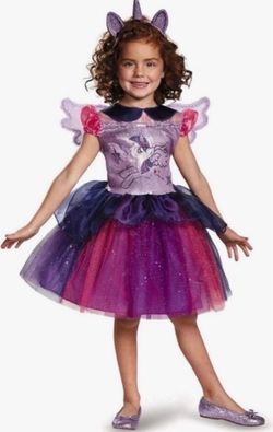 Disguise Twilight Sparkle Tutu Deluxe My Little Pony Costume, Small/4-6X , Purple Worn Once