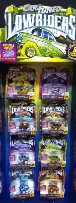 Cartuned Diecast Lowriders Series 1 Whole set of 8 L.E.D. Lighting