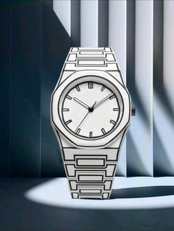 Black and white 
TOMI Classic Men's Quartz Watch Set Business Casual Student Fashion Wristwatch
TOMI Classic Men's Quartz Watch Set designed for every