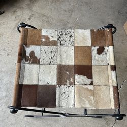 cow hide chairs/foot rests