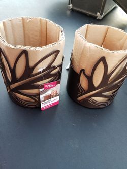 Metal candle holders