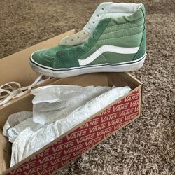 Old Skool Green High Top Vans Size 11