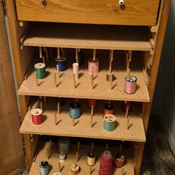 Sewing cabinet solid wood, homemade