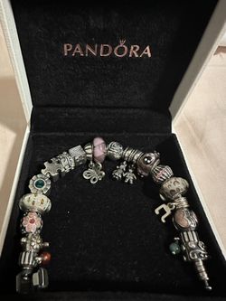 Pandora bracelet + 20 Charms