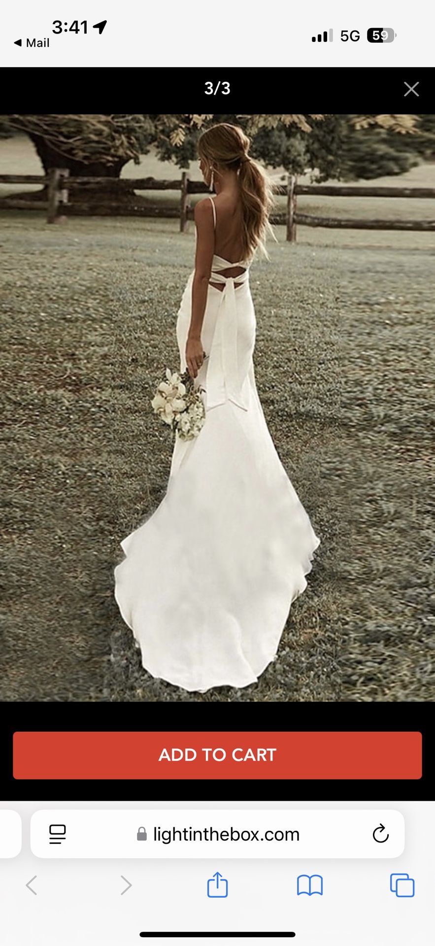 Ivory Bridal Gown-Sz 8
