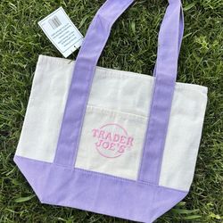 Trader Joe’s Mini Tote Bag Purple