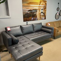 Seattle Dark Gray Reversible L Shape Sofa