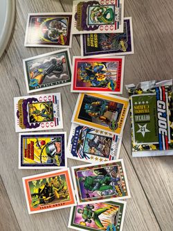 Vintage 1991 G.I. Joe Trading Cards + Sealed Pack