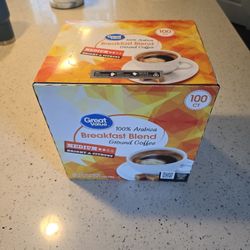 New Unopened Great Value Arabica 100ct