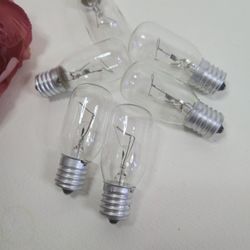 6 Pack Microwave Light Bulb 40 Watt 120V T8 Replacement Light Bulb E17 Standard.