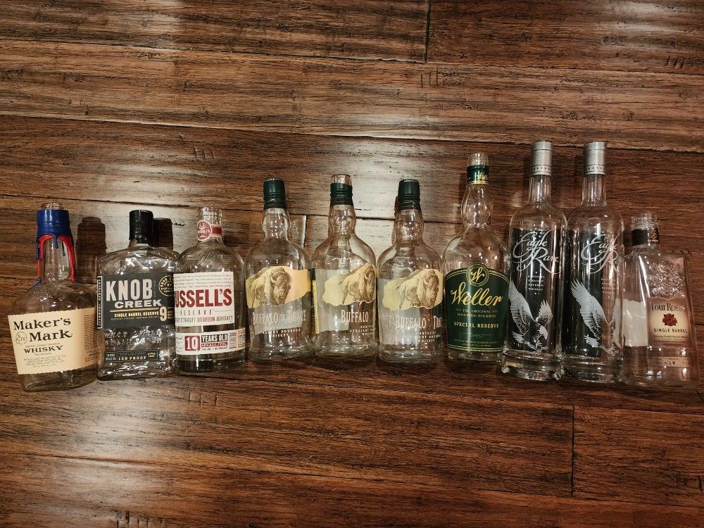 Empty Whiskey Bottles