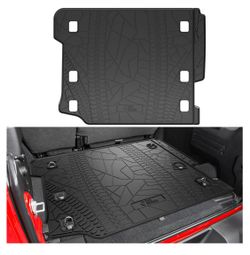 JOYTUTUS Tapete de carga compatible con Wrangler JL 4X4 2018-2024 con subwoofer OEM,