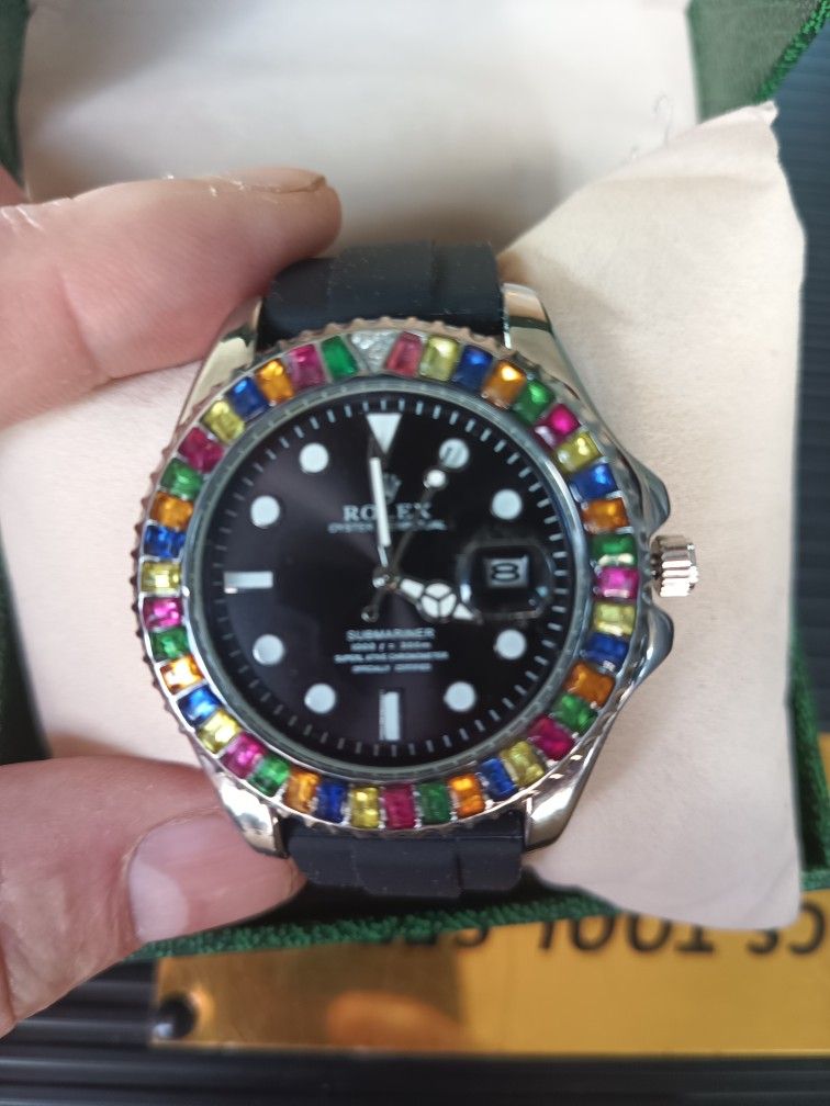 Baby Rolex Diamond 18 Carat 750 Gold Very Nice Let Me Know What You Think Made From Swiss Rolex