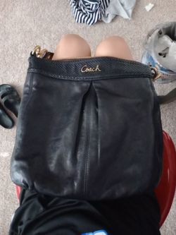 Black vintage coach bag