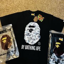 Black space logo Bape shirt