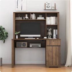 NEW 57.68" Modern L Shaped Executive Desk with tow Storage Cabinets and three Drawers