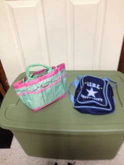 Little girls back pack and purse