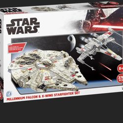 Star Wars Millenium Falcon & X Wing 3D Model Puzzle