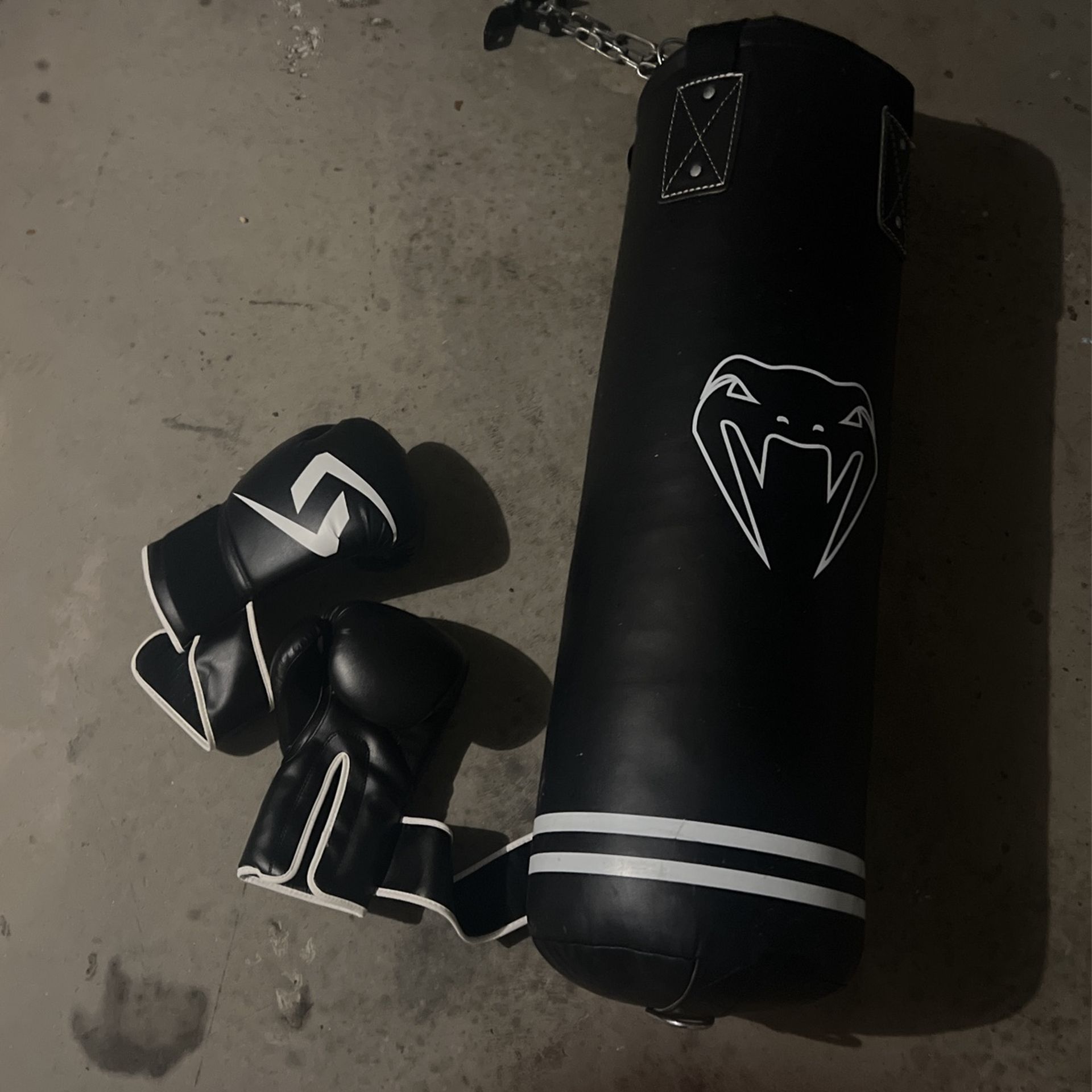 Punching Bag And Gloves