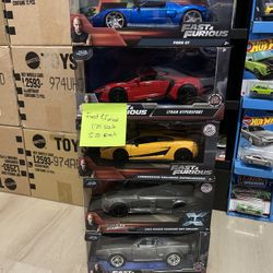 Fast & Furious 1/24 Scale mixed.