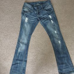 Woman's boot cut almost famous jeans size 5