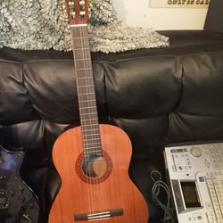 LOT OF 2 GUITARS ACOUSTIC & ELECTRIC 