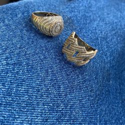 Diamond And Gold Rings