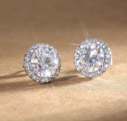 Moissanite Diamond Earrings