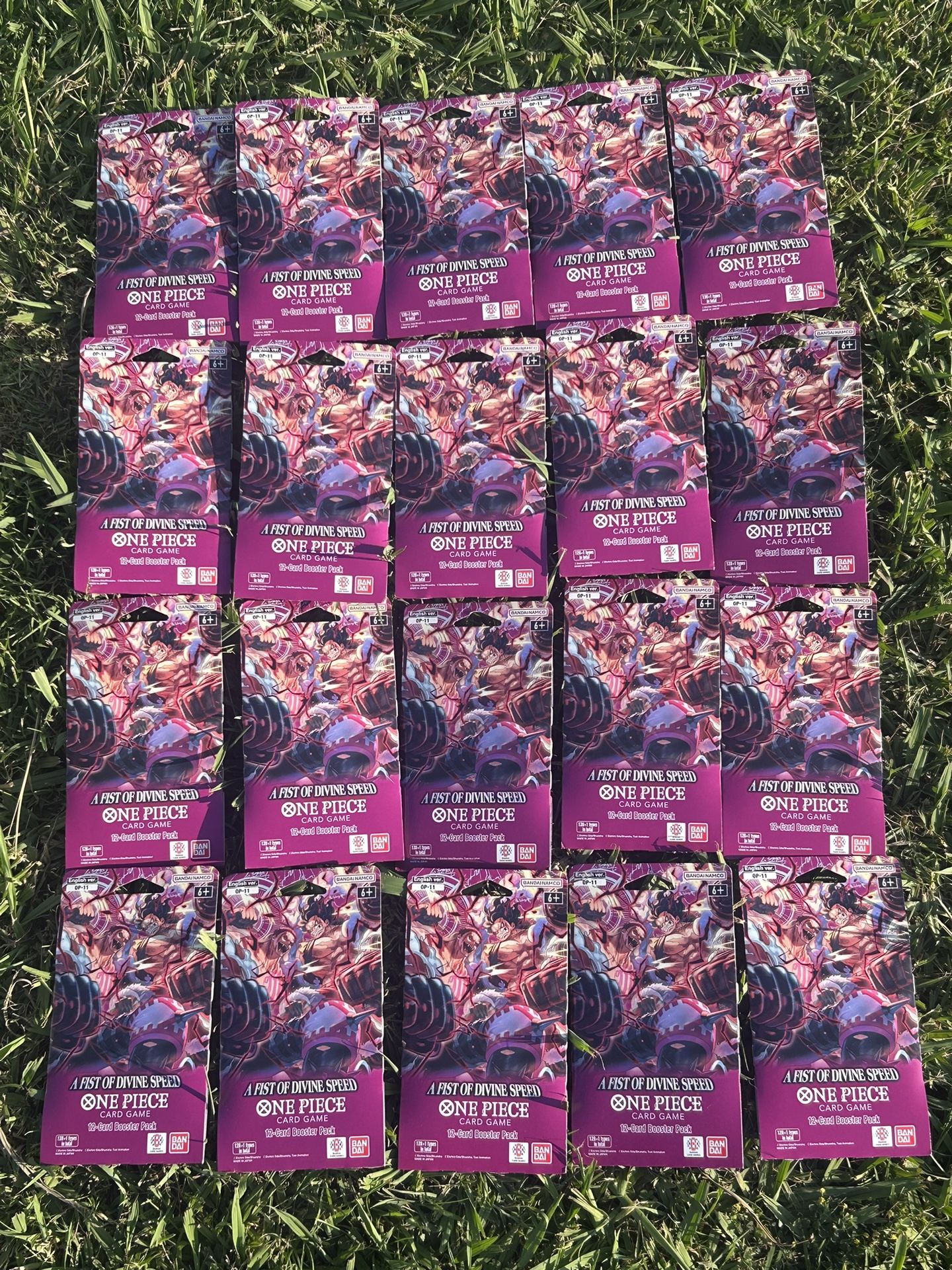 One Piece TCG: OP-11 A Fist of Divine Speed Boosters English