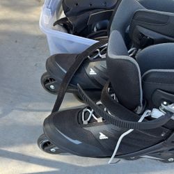 Rollerblades And Protective Gear