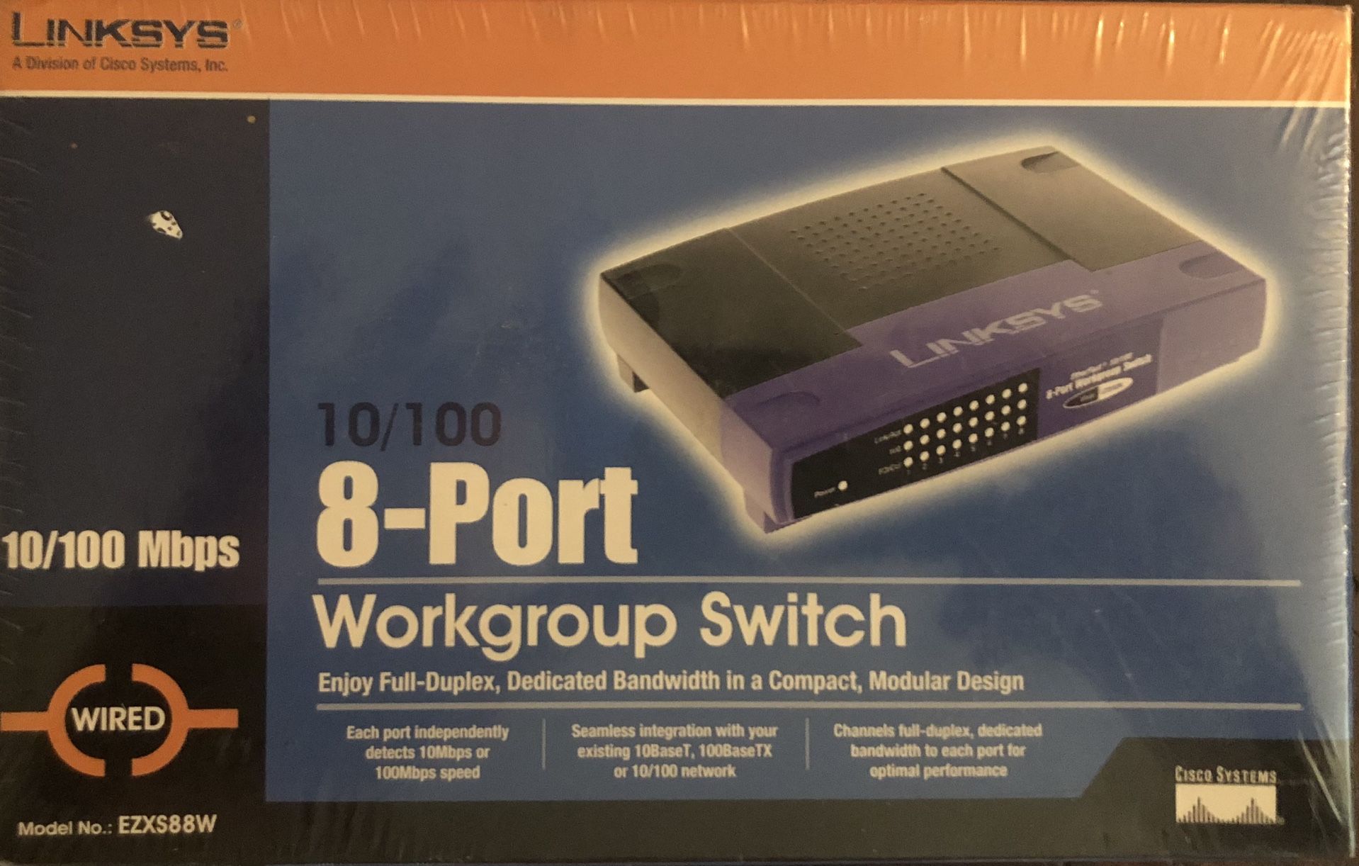 8 Port Giga Switch 10/100 Linksys New In Box