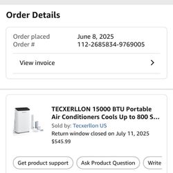 Portable Air Conditioner 15000btu