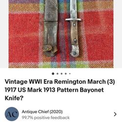 Very Old Knife From 1917 A Collectible