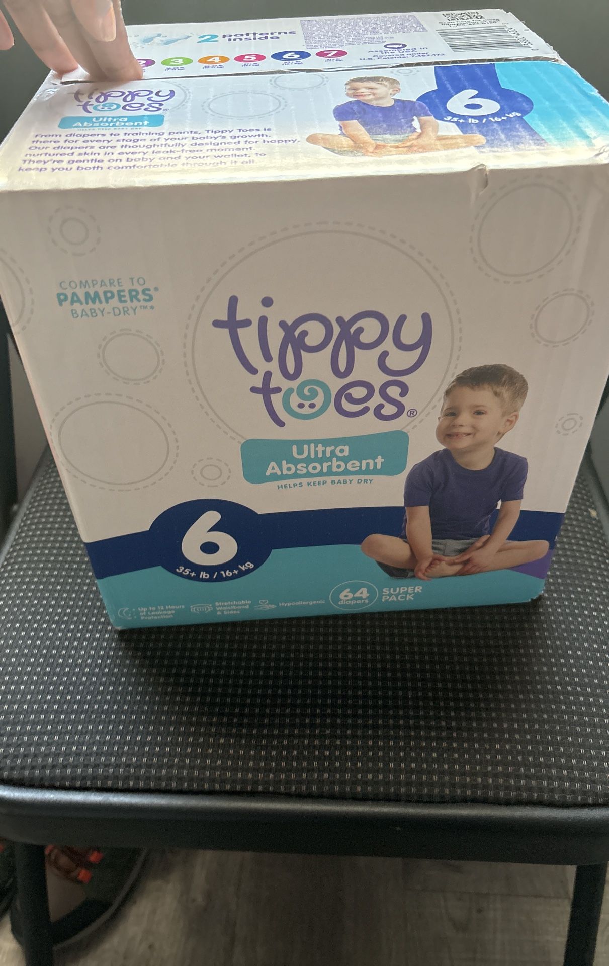 Tippy Toes Diapers size 6 For Sale