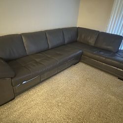 Genuine Italian Leather Couch