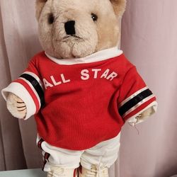 Vintage Football Teddy Bear 